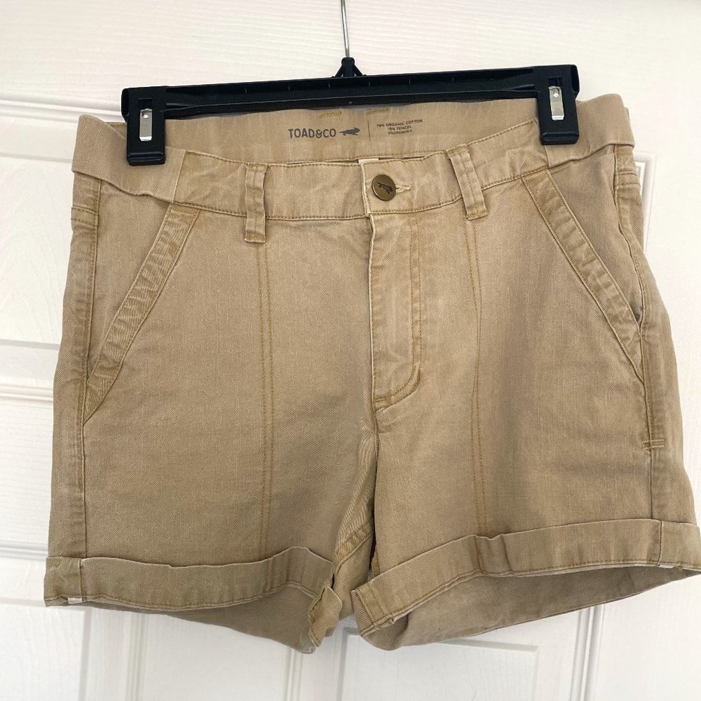 Toad & Co Earthworks Camp Shorts - Ecofriendly, Tan - Size 4
